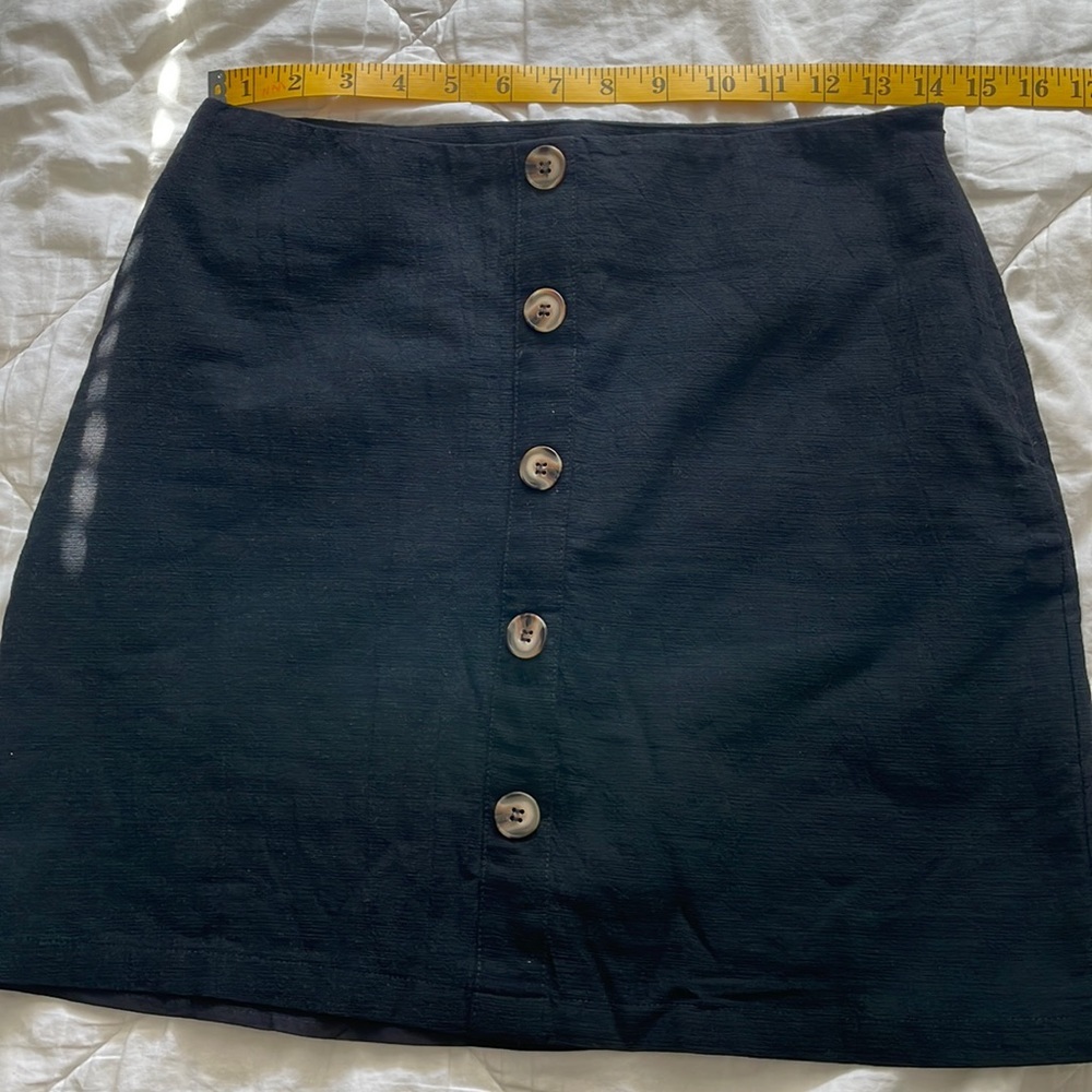 J.O.A Black Button‎ Skirt Size Medium